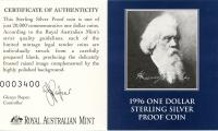 Image 3 for 1996 Australian Silver Proof Coin - Henry Parkes
