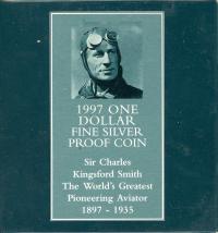 Image 1 for 1997 One Dollar Silver Proof - Sir Charles Kingsford Smith