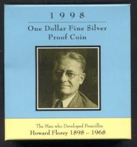 Image 1 for 1998 Howard Florey Silver Proof Dollar Coin