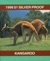 Image 1 for 1998 $1 1oz Silver Kangaroo Proof Coin