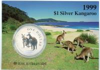 Image 1 for 1999 1oz One Dollar Silver Kangaroo