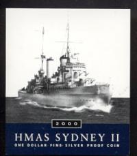 Image 1 for 2000 Australian Silver Proof Coin - HMAS Sydney II