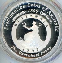Image 2 for 2000 Proclamation Coins of Australia - 1797 Cartwheel Penny