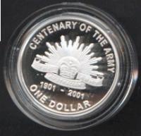Image 2 for 2001 Australian Silver Proof Coin -  Centenary of the Australian Army