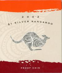 Image 1 for 2002 1oz Silver Proof Kangaroo