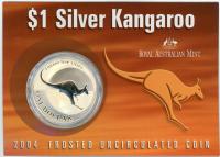 Image 1 for 2004 1oz One Dollar Silver Kangaroo