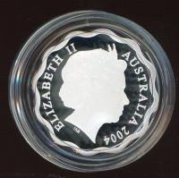 Image 2 for 2004 Australian $1 Silver Coin from Masterpieces in Silver Set - Scalloped Aboriginal Design
