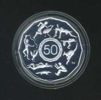 Image 2 for 2006 Melbourne Commonwealth Games Fifty Cent Silver Proof