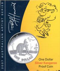Image 1 for 2007 $1 Silver Kangaroo Proof Coin - Rolf Harris