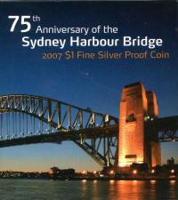 Image 1 for 2007 $1 Silver Proof - 75th Anniversary of the Sydney Harbour Bridge
