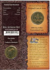 Image 1 for 2008 Coat of Arms C Mintmark