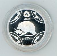Image 2 for 2008 Lunar Series - Year of the Rat $1 Silver Proof Coin