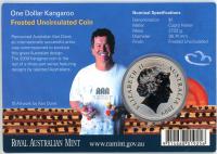 Image 2 for 2009 Australian Artist Series  Frosted Uncirculated One Dollar Kangaroo - Ken Done