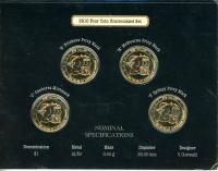 Image 2 for 2010 100 Years of Australian Coinage - 4 Coin Set CBMS