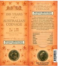 Image 1 for 2010 100 Years of Australian Coinage - ANDA 'C' Counterstamp