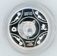 Image 2 for 2010 Lunar Series - Year of the Tiger $1 Silver Proof Coin