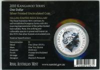 Image 2 for 2010 1 Silver Frosted UNC Coin - Kangaroo Series