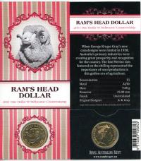 Image 1 for 2011 Rams Head Dollar M Counterstamp