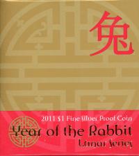 Image 1 for 2011 Lunar Series - Year of the Rabbit $1 Silver Proof Coin