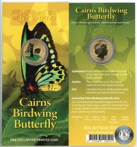 Image 1 for 2011 $1 Coin Air Series - Cairns Birdwing Butterfly