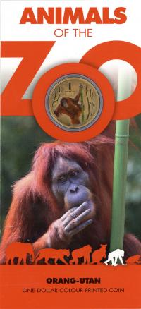 Image 1 for 2012 Zoo Series - Orang-utan Coloured Dollar