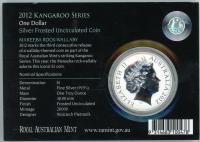 Image 2 for 2012 $1 Kangaroo Series Silver Frosted Coin - Mareeba Rock Wallaby