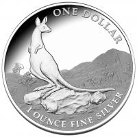 Image 2 for 2013 1oz Silver Kangaroo Proof Coin Explorers First Sightings