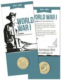 Image 1 for 2014 Australia 100 Years of WWI $1.00 with Albany Counterstamp