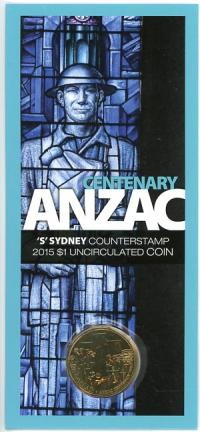Image 1 for 2015 Centenary Anzac - S Counterstamp