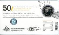 Image 2 for 2015 Coloured 50c 50th Anniversary of the Royal Australian Mint - Berlin World Money Fair Issue