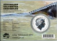 Image 2 for 2016 Australian Silver 1oz Saltwater Crocodile - Monty