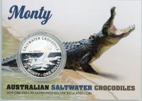 Image 1 for 2016 Australian Silver 1oz Saltwater Crocodile - Monty