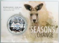 Image 1 for 2016 Kangaroo Series - Seasons Change - $1 Fine Silver Coin UNC