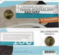 Image 1 for 2017 Centenary of the Trans-Australian Railway M Counterstamp