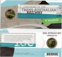 Image 1 for 2017 Centenary of the Trans Australian Railway B Counterstamp