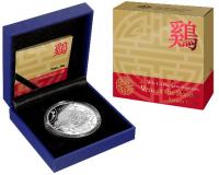 Image 1 for 2017 Lunar Series - 1oz Year of the Rooster $1 Silver Proof Coin