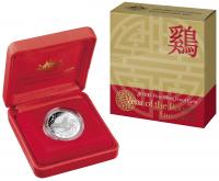 Image 1 for 2017 Lunar Series - Year of the Rooster $1 Silver Proof Coin