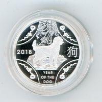 Image 2 for 2018 Lunar Series - Year of the Dog $1 Silver Proof Coin