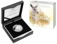 Image 1 for 2018 $1 Fine Silver Proof Coin - Kangaroo Series Seasons Change