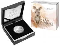 Image 1 for 2019 $1 Fine Silver Proof Coin - Kangaroo Series Seasons Change
