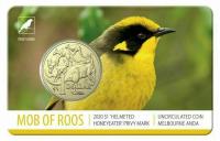 Image 3 for 2020 Mob of Roos $1 with Helmeted Honeyeater Privy Mark Melbourne ANDA