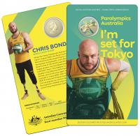 Image 1 for 2020 Australian Paralympics Coloured One Dollar Uncirculated Coin
