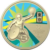 Image 2 for 2020 Australian Paralympics Coloured One Dollar Uncirculated Coin