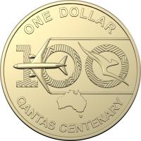 Image 1 for 2020 Qantas $1.00 Rolled Coin - Royal Australian Mint Roll of 20 Coins