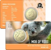 Image 1 for 2021 Australian Mob of Roos $1 Coin - Koala Privymark - Brisbane ANDA Show