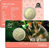 Image 1 for 2021 Australian Mob of Roos $1 Coin - Possum Privymark - Melbourne ANDA Show