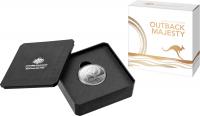 Image 1 for 2021 $1.00 Fine Silver Proof Kangaroo - Outback Majesty