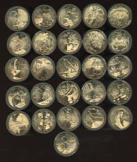 Image 1 for 2022 Full Set of 26 $1 Rolls of 20 Coins Aussie Alphabet - A to Z Complete UNC