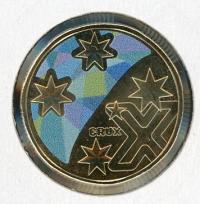 Image 1 for 2022 $1 Great Aussie coin Hunt 3 - Coloured X Crux Coin