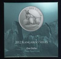Image 1 for 2012 1oz Silver Proof Kangaroo Dollar - Mareeba Rock-Wallaby